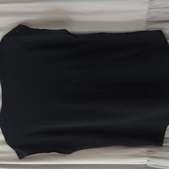 DKNY Donna Karen black Silver Metal Studded  sleeveless Top Sz S - Picture 6 of 7